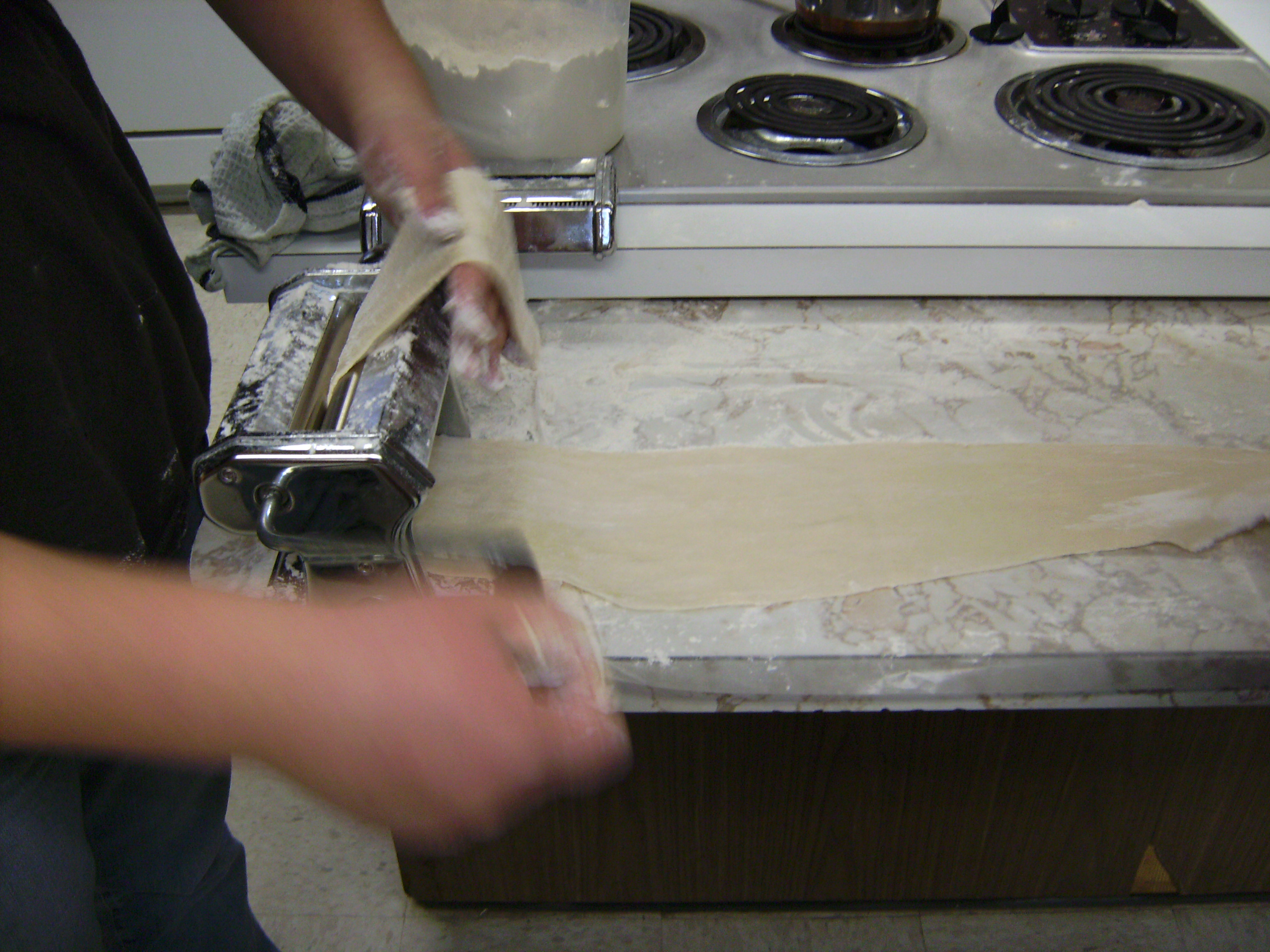 Flattening Pasta Dough